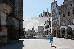 G156 · PRINZIPALMARKT GESCHICHTE 1948 · 2013 · Münster · Kriegszerstörter Prinzipalmarkt · 1948 / 21. Juli 2013
